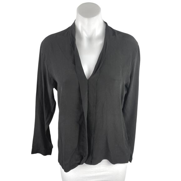 Drykorn For Beautiful People Women's Black Long Sleeve Blouse Shirt Top One Size - Picture 1 of 3